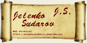 Jelenko Sudarov vizit kartica
